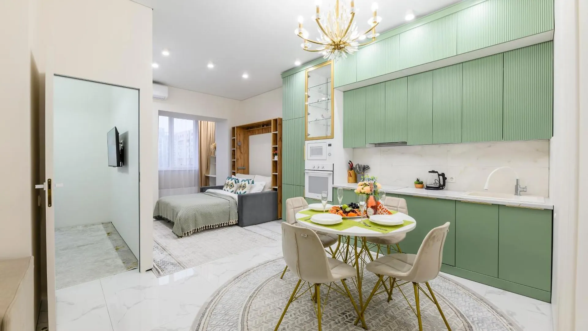 Гармония Пространства Рядом С Трц Mega На Розыбакиева Apartment Almaty