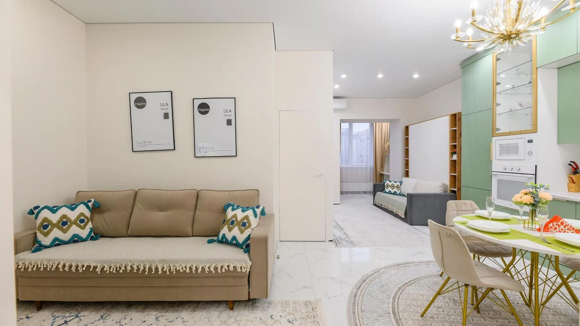 Гармония Пространства Рядом С Трц Mega На Розыбакиева Apartment Almaty
