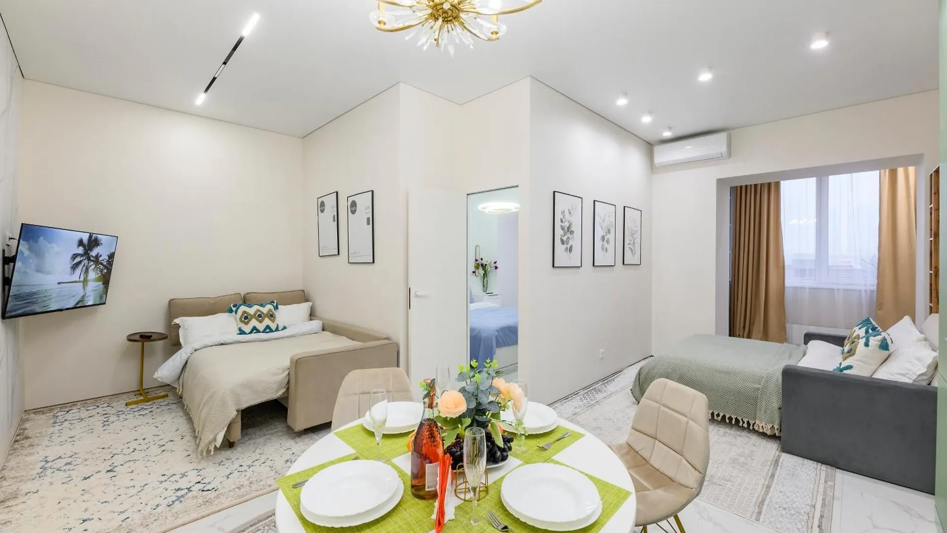 Гармония Пространства Рядом С Трц Mega На Розыбакиева Apartment Almaty Kazakhstan